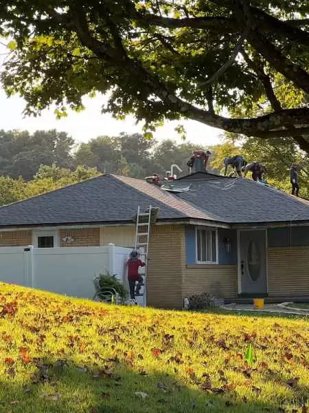 Roofers at Work